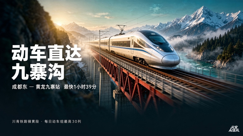 ＜童话九寨·瑶池黄龙＞100%真纯玩双动 3 天 2 晚
